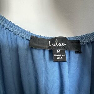 Lulus blue maxi dress